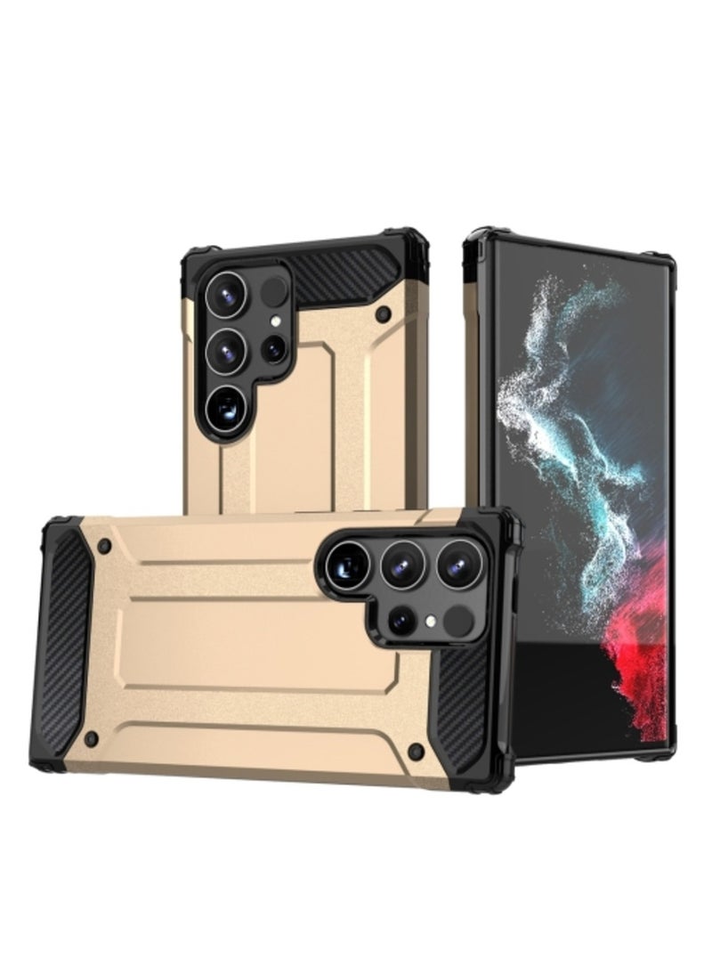 Generic - Case for Samsung Galaxy S24 Ultra 5g Magic Armor Tpu Pc Phone Case Gold - Image 1
