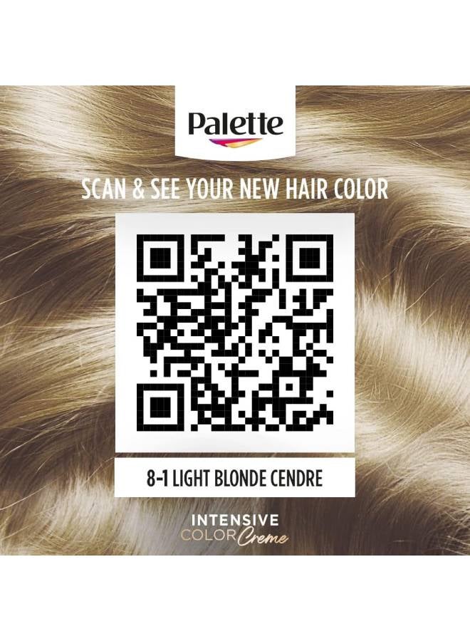 Palette Intense Hair Colour Cream 8-1, Light Blonde Cendre 8-1, Light Blonde Cendre 50, 50 & 10ml - Image 5