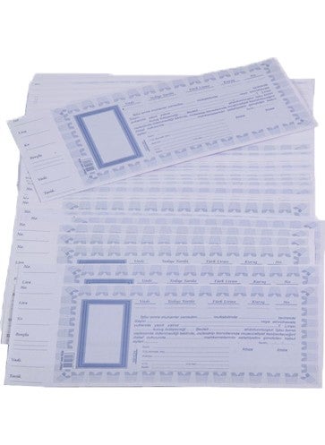Classic Gülpaş Bill Paper 100 Sheets in Bag G026 