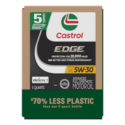 Castrol EDGE 5W-30 Advanced Full Synthetic Motor Oil, 5 Quarts, Eco Pack - Image 5