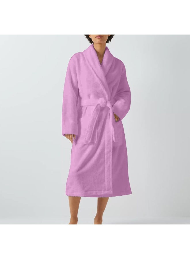 Cotton home Cotton Home Unisex Bathrobe - 100% Cotton Super Soft Highly Absorbent Lightweight Bathrobes for Women & Men - Ideal for Everyday Comfort & Relaxation  - Image 5