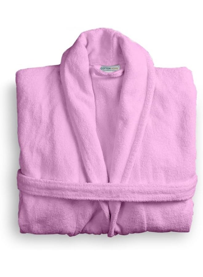 Cotton home Cotton Home Unisex Bathrobe - 100% Cotton Super Soft Highly Absorbent Lightweight Bathrobes for Women & Men - Ideal for Everyday Comfort & Relaxation  - Image 1