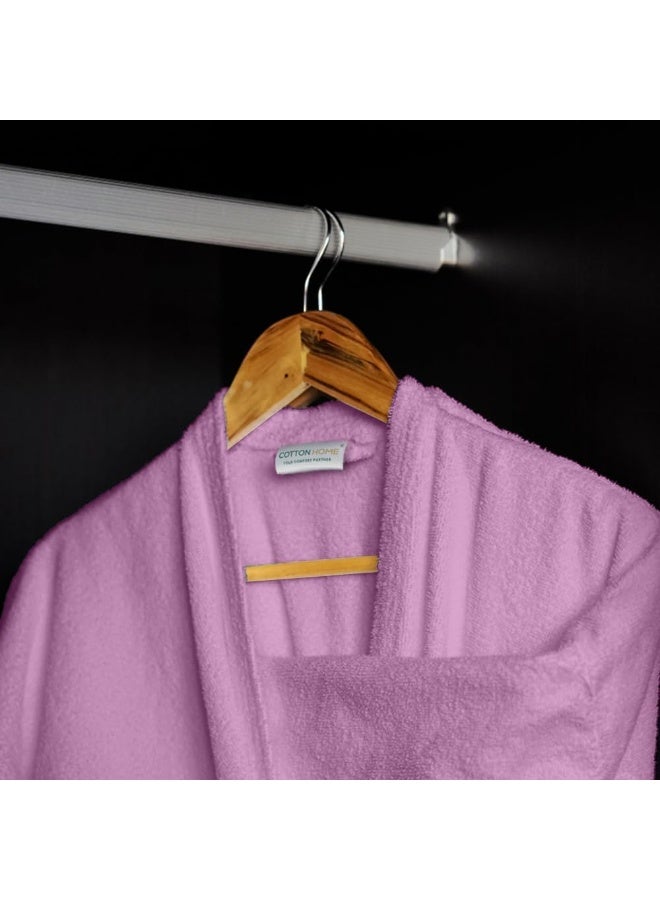 Cotton home Cotton Home Unisex Bathrobe - 100% Cotton Super Soft Highly Absorbent Lightweight Bathrobes for Women & Men - Ideal for Everyday Comfort & Relaxation  - Image 4