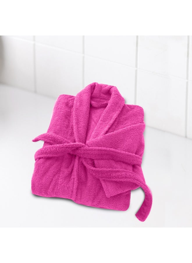Rest Terry Bathrobe With Pockets Pink Xxl Hotel Luxury Loungewear Cotton Soft And Absorbent Comfortable After Shower Bathrobe Fade Resistant For Men And Women One Size Fits All 45X30X65Cm  - Image 1