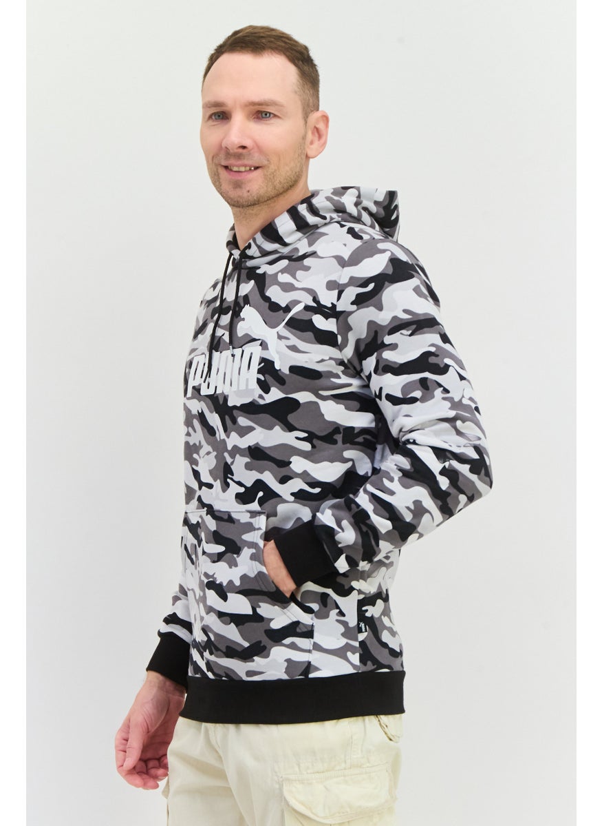 PUMA Men Sportswear Fit Long Sleeve Outdoor Hooded Sweatshirt, Black  - Image 3