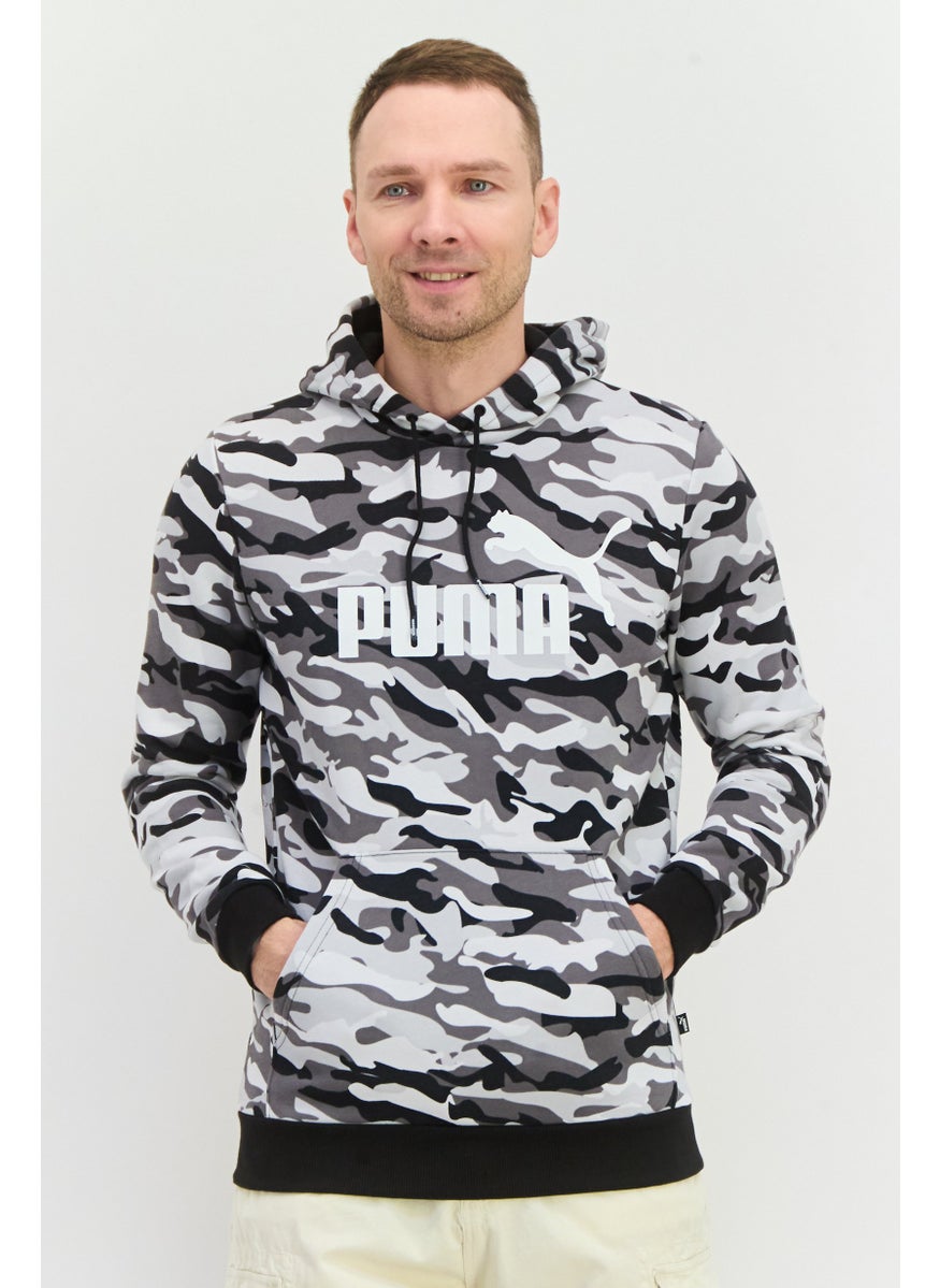 PUMA Men Sportswear Fit Long Sleeve Outdoor Hooded Sweatshirt, Black  - Image 1