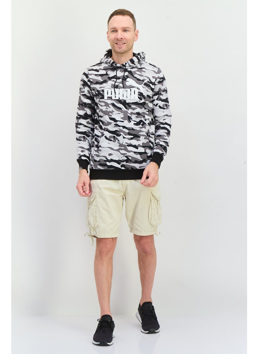 PUMA Men Sportswear Fit Long Sleeve Outdoor Hooded Sweatshirt, Black  - Image 2