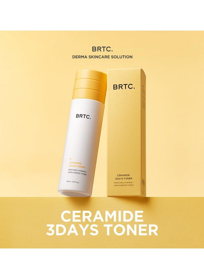 BRTC - BRTC Ceramide 3days Toner | Moisture Solution | Essence Toner | Ceramide Layering | for Dry & Dull Skin, Korean Skincare (150ml, 5.70 fl.oz) - Image 1