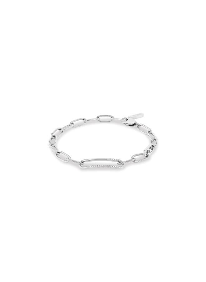 CALVIN KLEIN Asymmetrical Elegance Hand Chain Bracelet - Image 1