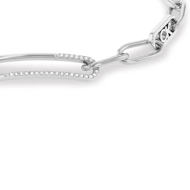 CALVIN KLEIN Asymmetrical Elegance Hand Chain Bracelet