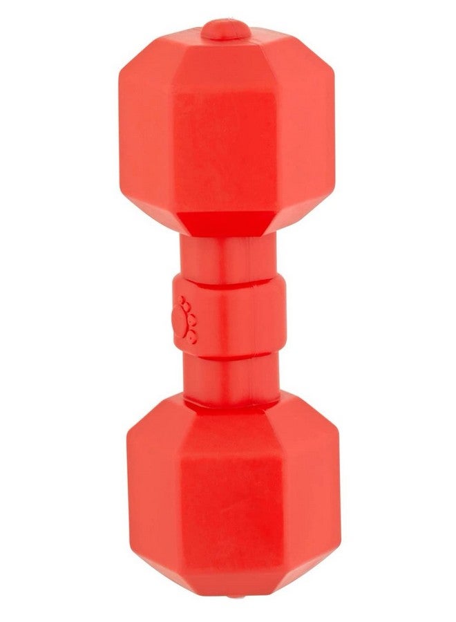 Pet Strong Rubber Dumbell Shaped Teeth Cleaning Interactive Chew Toy For Dogs And Puppies (Multicolor) - Pack Of 1 Pcs - Image 2