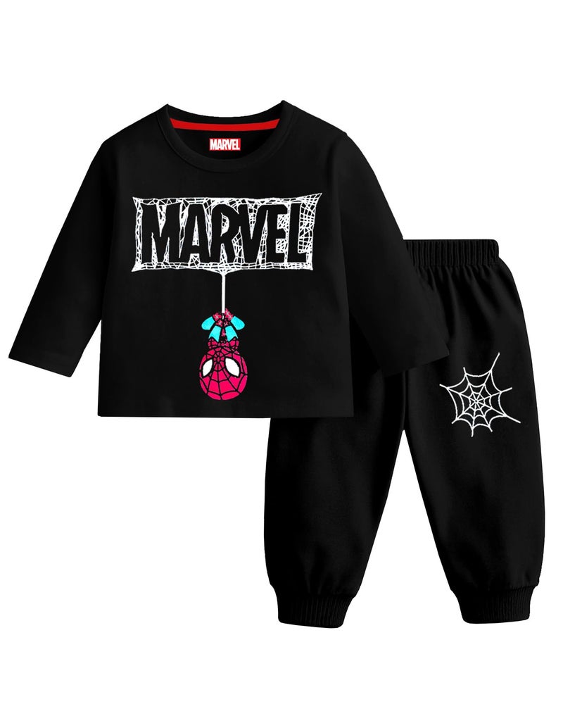 Kuchipoo © Marvel Boy Regular Fit Cotton T-Shirts and Pyjamas Set (KUC-PSUT-197, 5-6 Years, Multi-Colored) - Image 4
