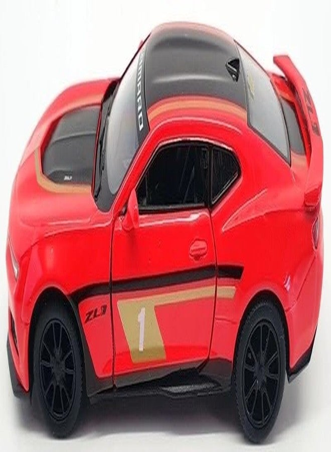 Mayatra's Kins mart 1:38 Scale Camaro Livery Edition Chevrolet Diecast Toy Car (Red) – Pull Back Action Sports Car Model with Opening Doors for Kids & Collectors - Image 3