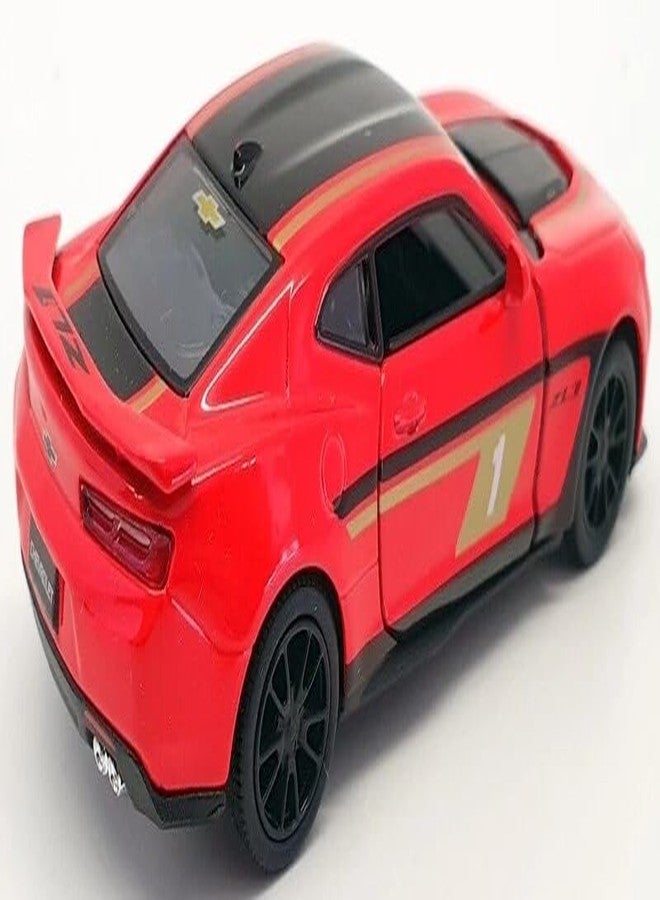 Mayatra's Kins mart 1:38 Scale Camaro Livery Edition Chevrolet Diecast Toy Car (Red) – Pull Back Action Sports Car Model with Opening Doors for Kids & Collectors - Image 2