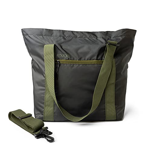 FITKICKS Hideaway Packable Duffle Large Duffle Bag for Travel Green - Image 1