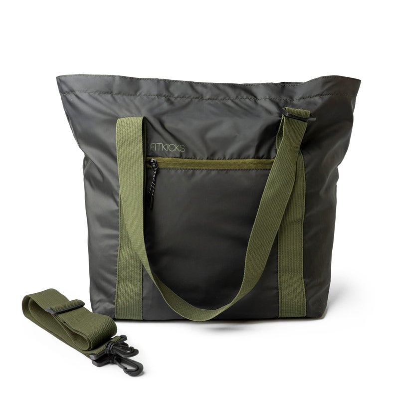 FITKICKS Hideaway Packable Duffle Large Duffle Bag for Travel Green - Image 2