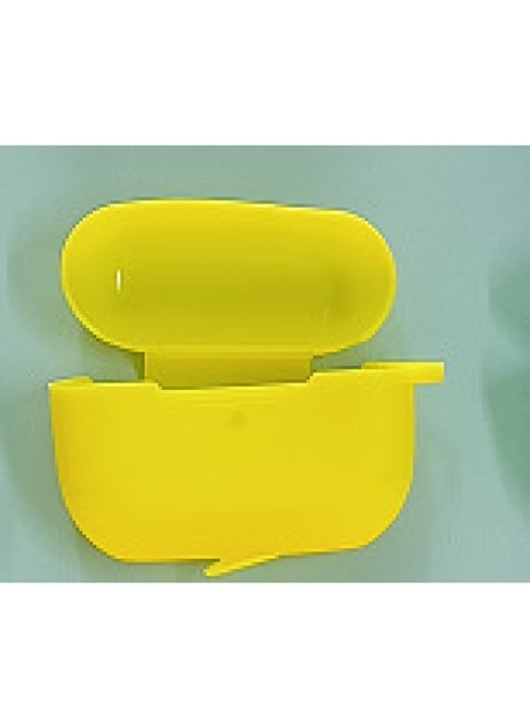 Protective Case For Airpods Pro Apple Third Generation Airpodspro2 Wireless Headset Silicone Protective Case-Color:115C Yellow-Applicable Model:Airpods Pro2 (with Ears And One-piece)