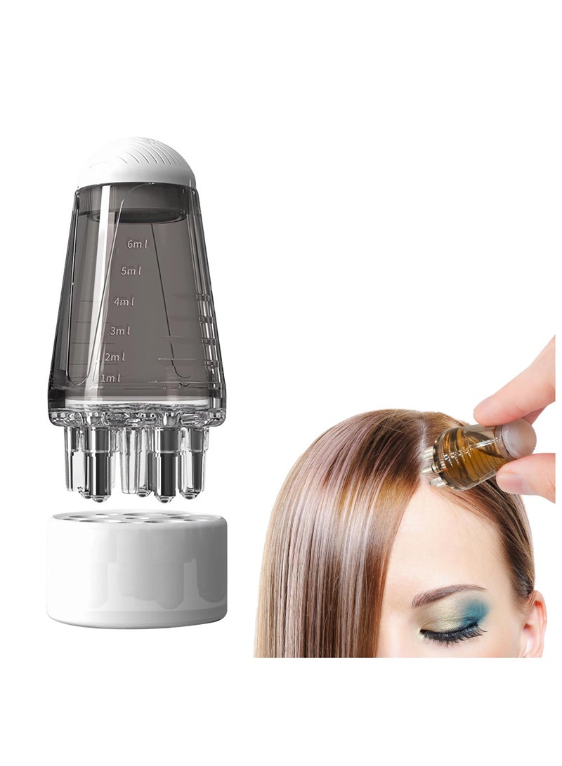 GNAFOTU Hair Oil applicator, Scalp Applicator Comb, Scalp Oil Applicator, Root Comb Applicator Bottle for Hair, Hair Serum Applicator Suitable for Various Liquids, Ball Hair Oil Applicator Bottle, for Home  - Image 1