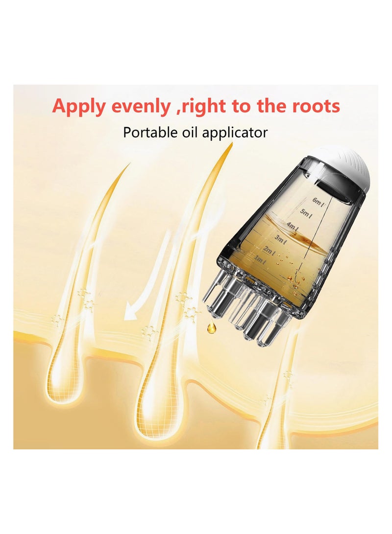 GNAFOTU Hair Oil applicator, Scalp Applicator Comb, Scalp Oil Applicator, Root Comb Applicator Bottle for Hair, Hair Serum Applicator Suitable for Various Liquids, Ball Hair Oil Applicator Bottle, for Home  - Image 4