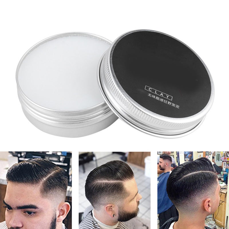 Men Hair Clay: 100% Natural Ingredients, Strong Hold, Matte Texture - Odorless Long-Lasting Fluffy Hair Styling Mud for All Day Men’s Hairstyling - Image 5
