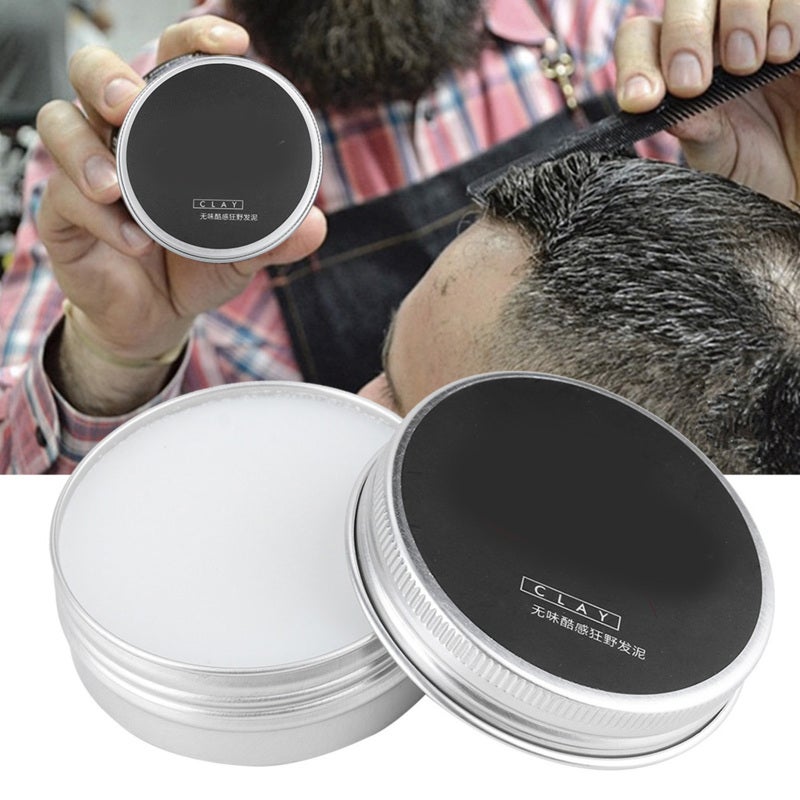 Men Hair Clay: 100% Natural Ingredients, Strong Hold, Matte Texture - Odorless Long-Lasting Fluffy Hair Styling Mud for All Day Men’s Hairstyling - Image 4