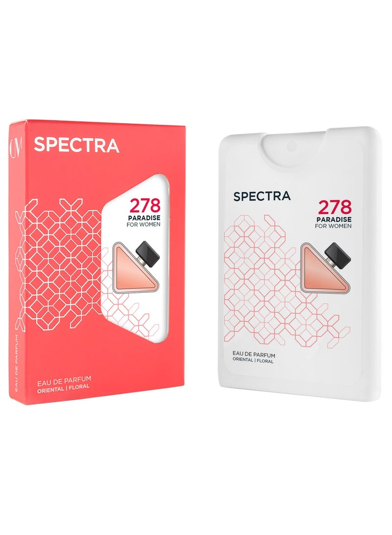 Spectra Pocket 278 Paradise EDP Perfume For Women - 18ml - Image 1