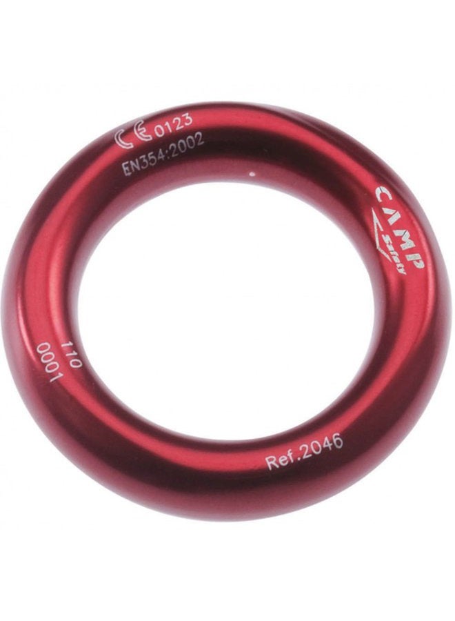 Aluminum Rappel Ring - 34mm - Red