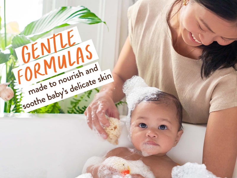 Babo Botanicals Baby Care Essentials Gift Set - Skincare, Bath & Diaper - For Delicate Skin, Fragrance-Free with Shea Butter, Includes Reusable Carry Pouch - Natural & Plant Based - 5 Items Set - Image 2