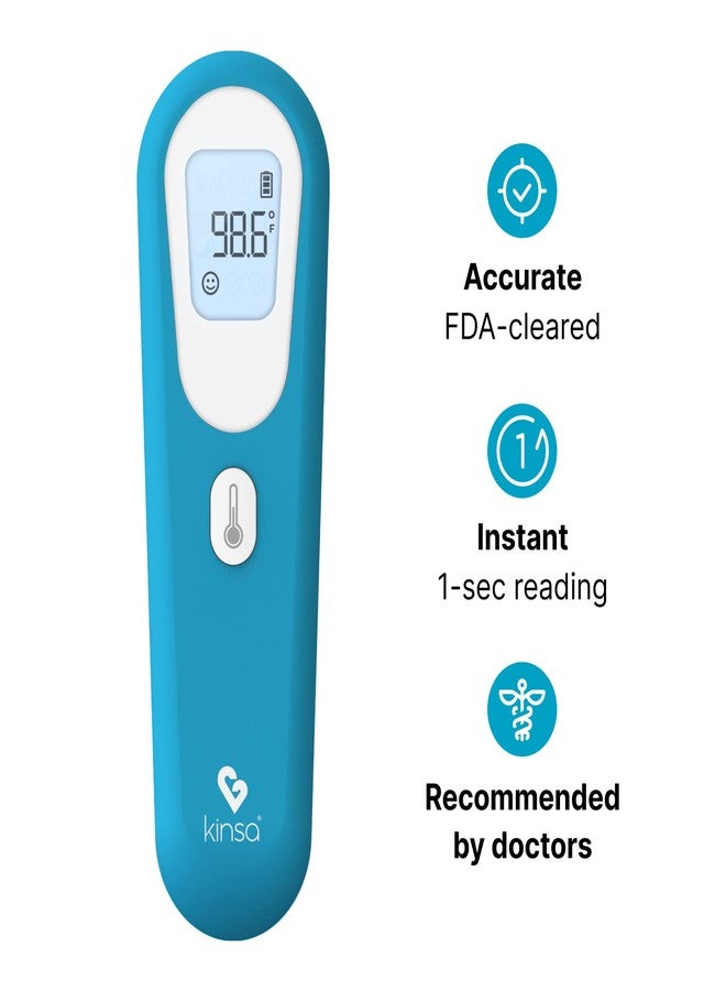 Kinsa QuickScan Smart Thermometer - No-Touch, Contactless Digital Forehead Thermometer for Babies, Kids, Adults - Works with a Smartphone App to Track Family Health & Offer Symptom Advice - Image 2