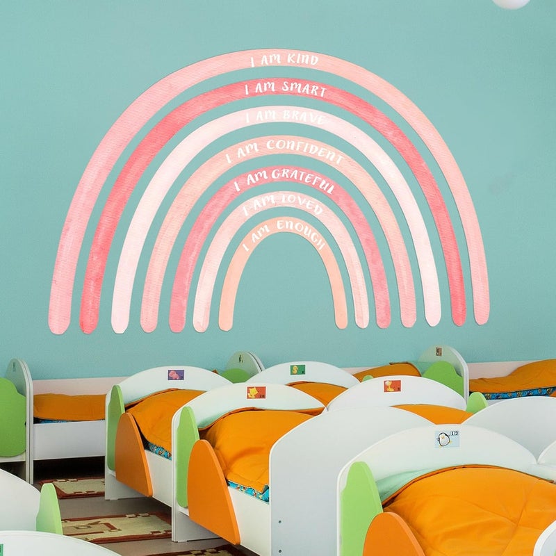 Tinideya Watercolor Rainbow Wall Decal - Image 5