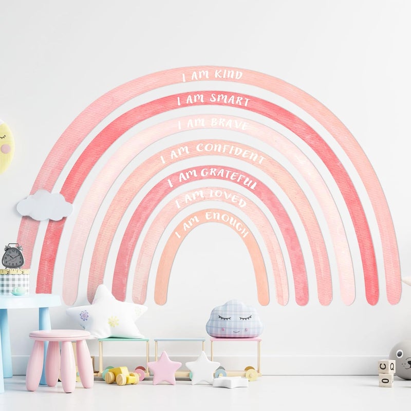 Tinideya Watercolor Rainbow Wall Decal - Image 1