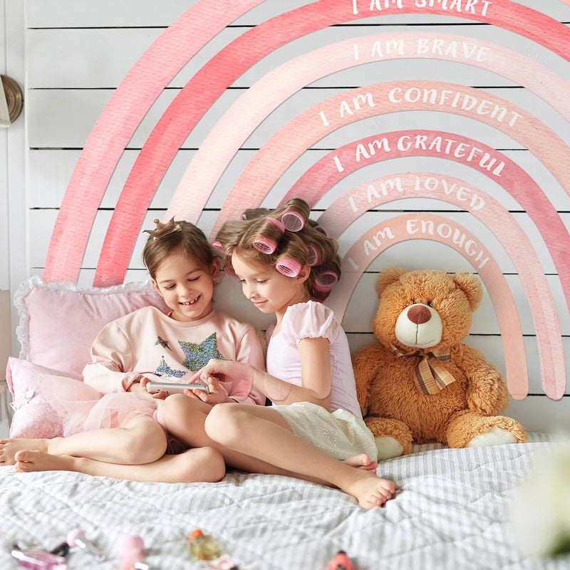 Tinideya Watercolor Rainbow Wall Decal - Image 4