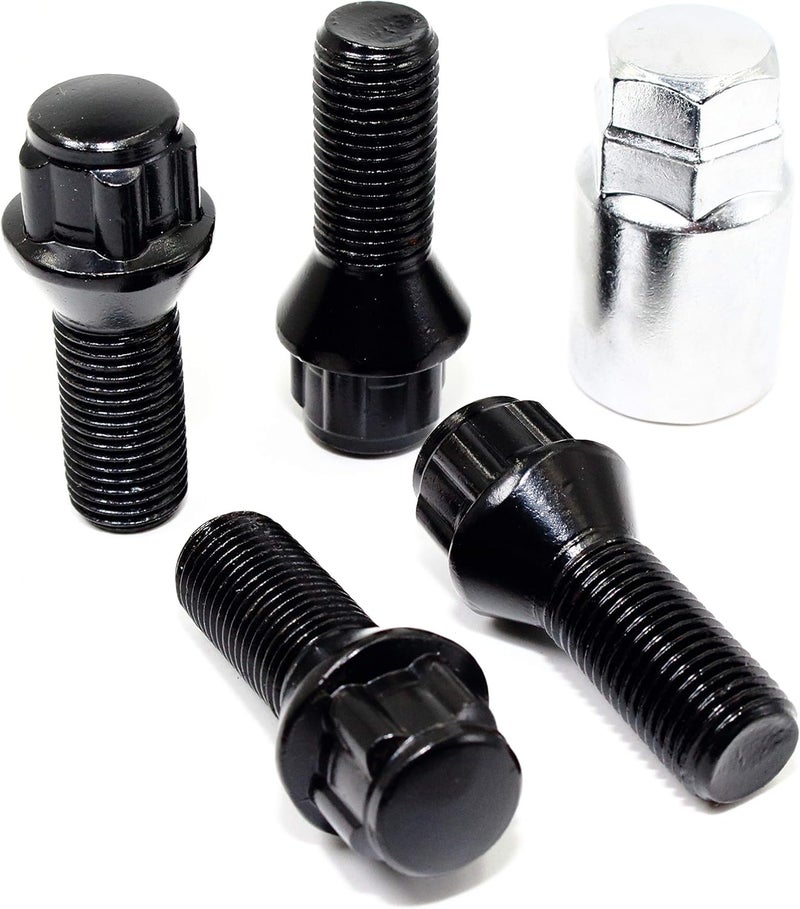 Veritek Performance Black Wheel Bolt Locks Set - Image 1