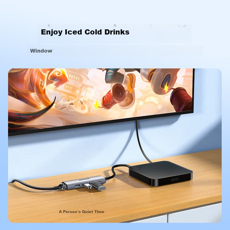 SAMZHE USB3.0 إلى جيجابت إيثرنت توسيع حوض الوصل الفاصل ، محول كابل شبكة الكمبيوتر المحمول RJ45 محول سطح المكتب توسيع حوض HWK1-A - Image 3