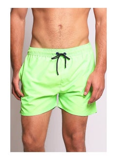 WHITE RABBIT Plain Basic Mid-Rise Swim Shorts  - Image 1