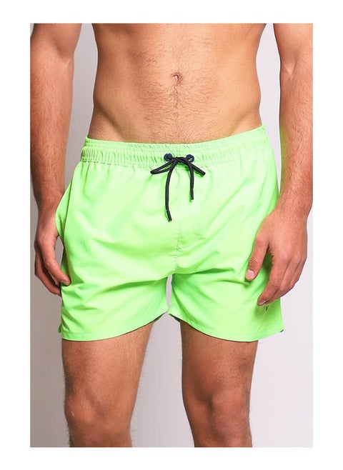 Plain Basic Mid-Rise Swim Shorts