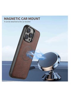 Aookay For iPhone 16 Pro Max Leather Card Holder Phone Case, Magnetic Stand, Wireless Charging Leather Cover 2 in 1 Detachable Card Case Phone Case Compatible for iPhone16 Pro Max (Black-H15)  - Image 4