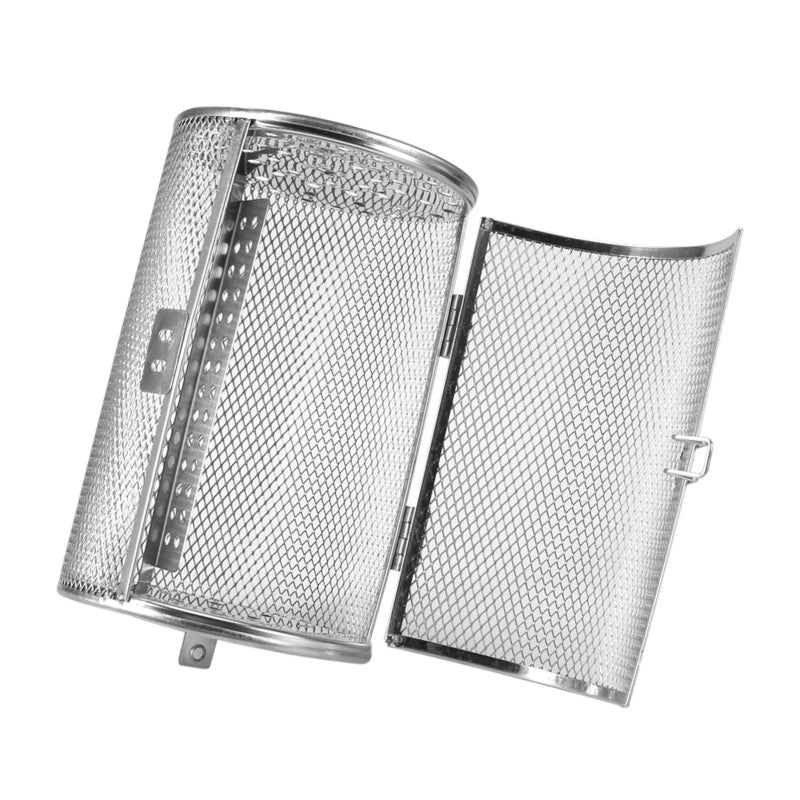 12*18cm Stainless Steel Bakeware Oven Roast Baking Rotary Nuts Beans Peanut Basket BBQ Grill - Image 3
