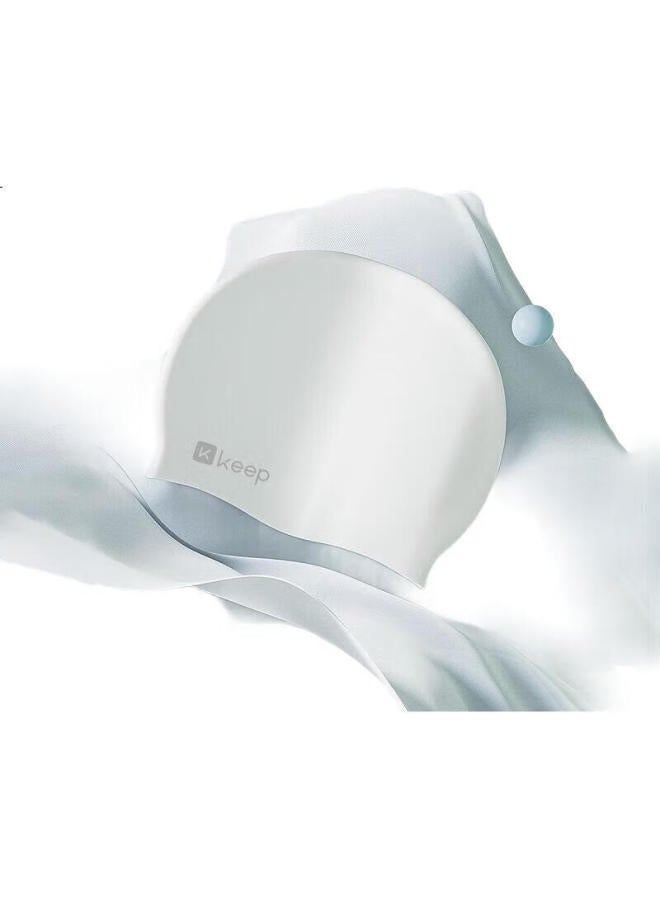 Keep Swimming Cap, Silicone Waterproof, Non-Binding, For Adults, Men And Women, Large Size, For Children With Large Head Circumference, Cherry Blossom Pink - Image 2