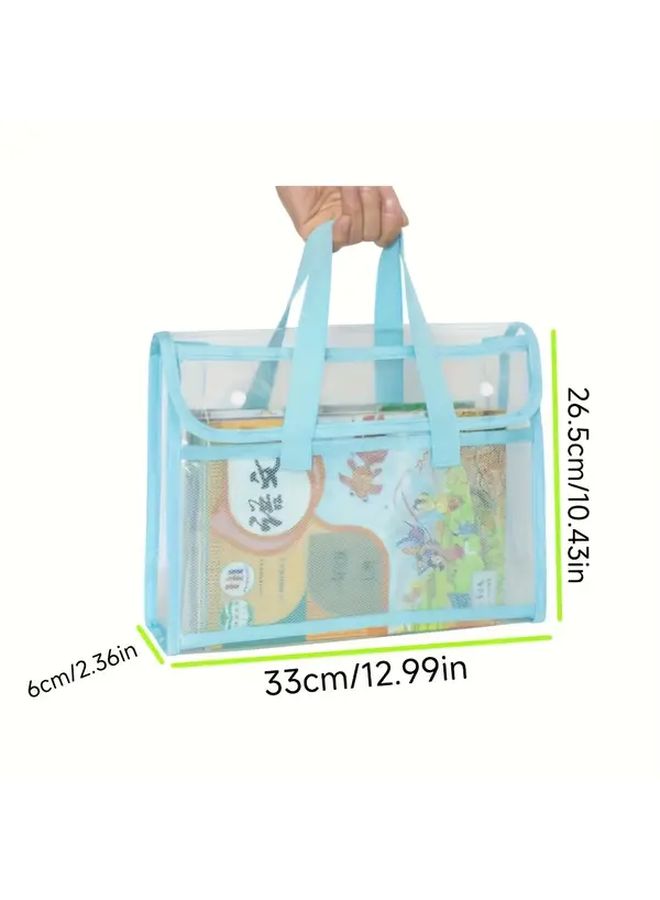 Green Horizontal Style Expandable File Folder 24 Pockets Waterproof Portable for Office School - Image 2