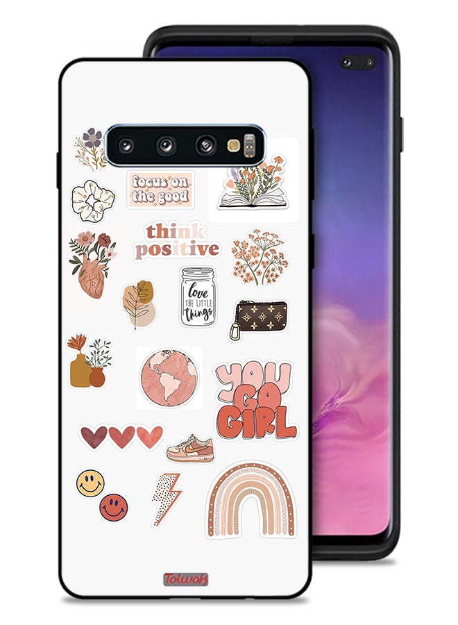 Tolwak Samsung Galaxy S10 Plus Protective Case Cover You Go Girl - Image 1