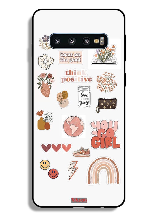 Tolwak Samsung Galaxy S10 Plus Protective Case Cover You Go Girl - Image 2