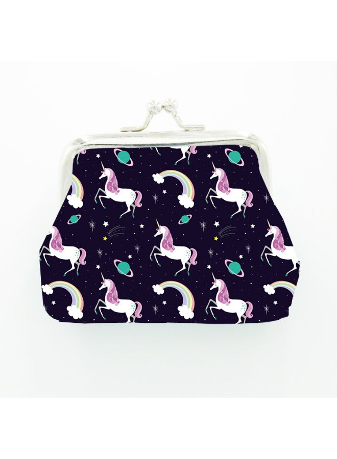 New Cute Unicorn Ladies Children Hand Small Coin Purse Key Bag Gift Bag elry Bag