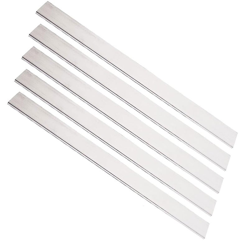 6061 Aluminum Flat Bar 10mm Width 2mm Thickness 500mm Length 5 Pcs DIY Customizable - Image 1