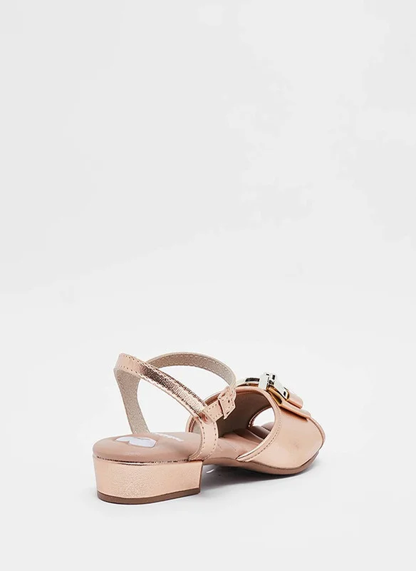 MOLEKINHA MOLEKINHA Sandals with Back strap For Junior Girls, Gold