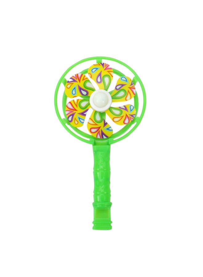 Loquat Single Whistle Small Fan Handheld Fan Blowing Fan Small Toy Scanning Code Small Toy Wholesale-Color:Separate Opp Bag - Image 5