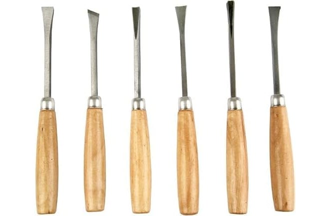 TOOLBUX Combination 6 pcs Chisel Set | Durable & Precision Woodworking Tools | Perfect for Carving, Shaping, and Smoothing | Ideal for DIY Enthusiasts, Craftsmen, and Professionals | - Image 2