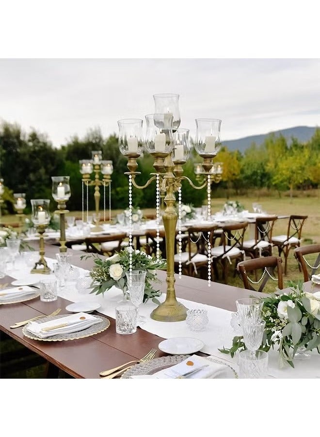 OMEVE Craft String Pearls 6MM Pearl Bead, 12M White Faux Pearl Garland Spool Roll Strand Wedding Party Decoration - Image 4