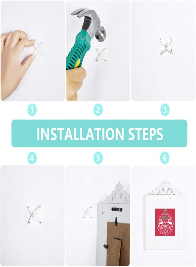 67pcs Invisible Nail Screws Wall Hooks, No Trace Picture Hangers Traceless Photo Hook Hardwall Drywall Picture Hooks for Pictures, Canvas, Painting, Mirror, Art Craft  - Image 5
