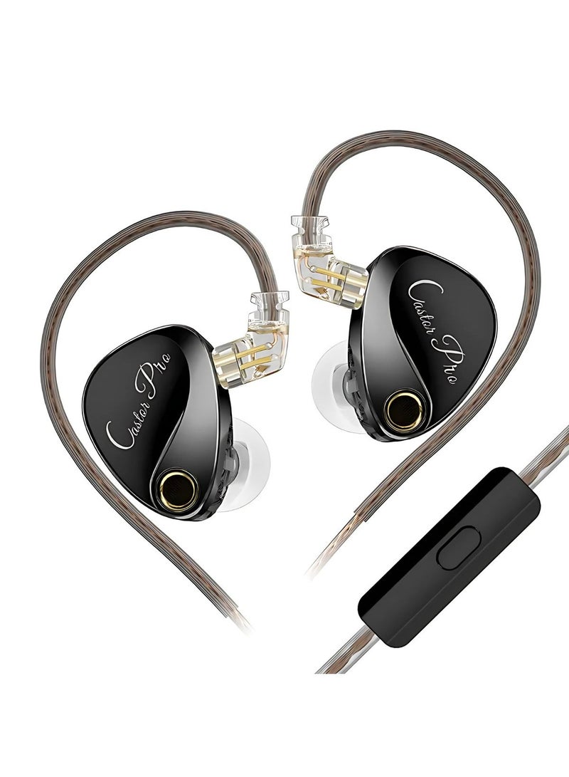 KZ Castor Pro Dual Dynamic Driver Wired In-Ear Earphones – Bass Enhanced Variant with Microphone - Image 1
